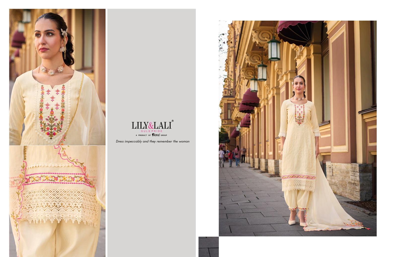 Mehwish By Lily And Lali Jacquard Silk Embroidery Kurti With Bottom Dupatta Wholesale Online